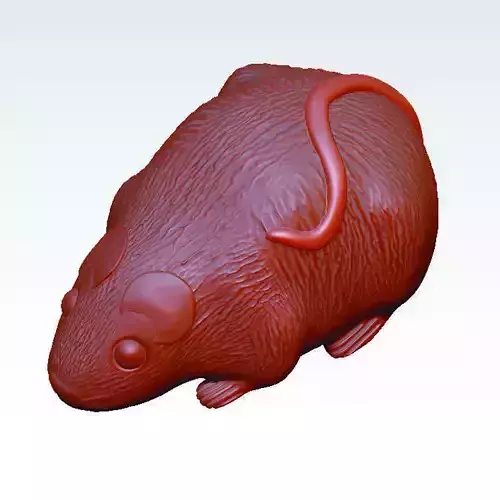 Mouse 3D map download mouse sculpture 3D map 3D print model