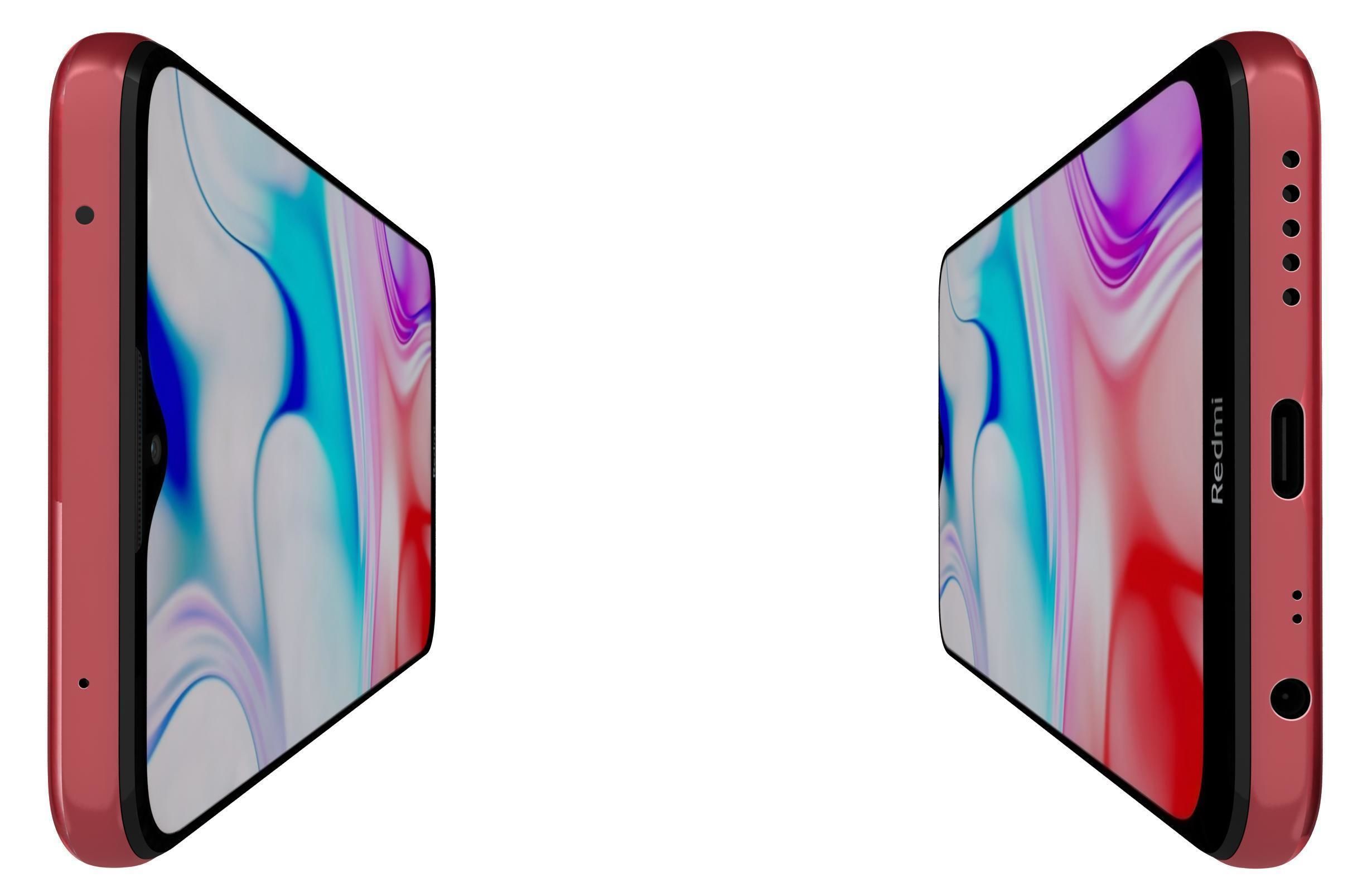 Xiaomi Redmi 8 Ruby Red 3D model_9