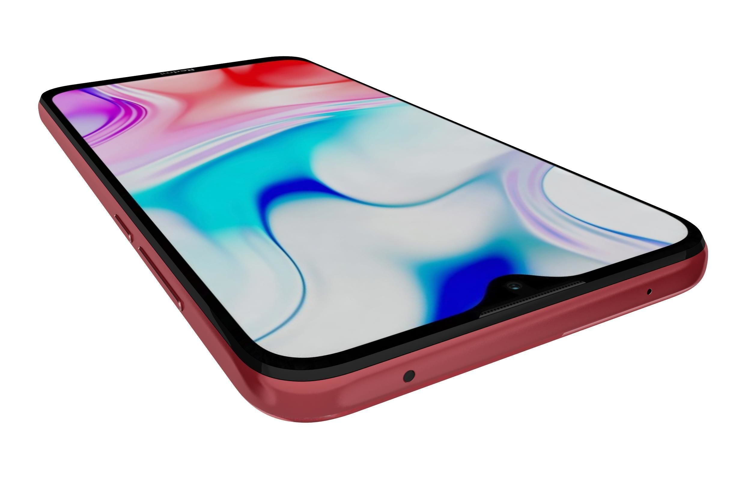 Xiaomi Redmi 8 Ruby Red 3D model_13