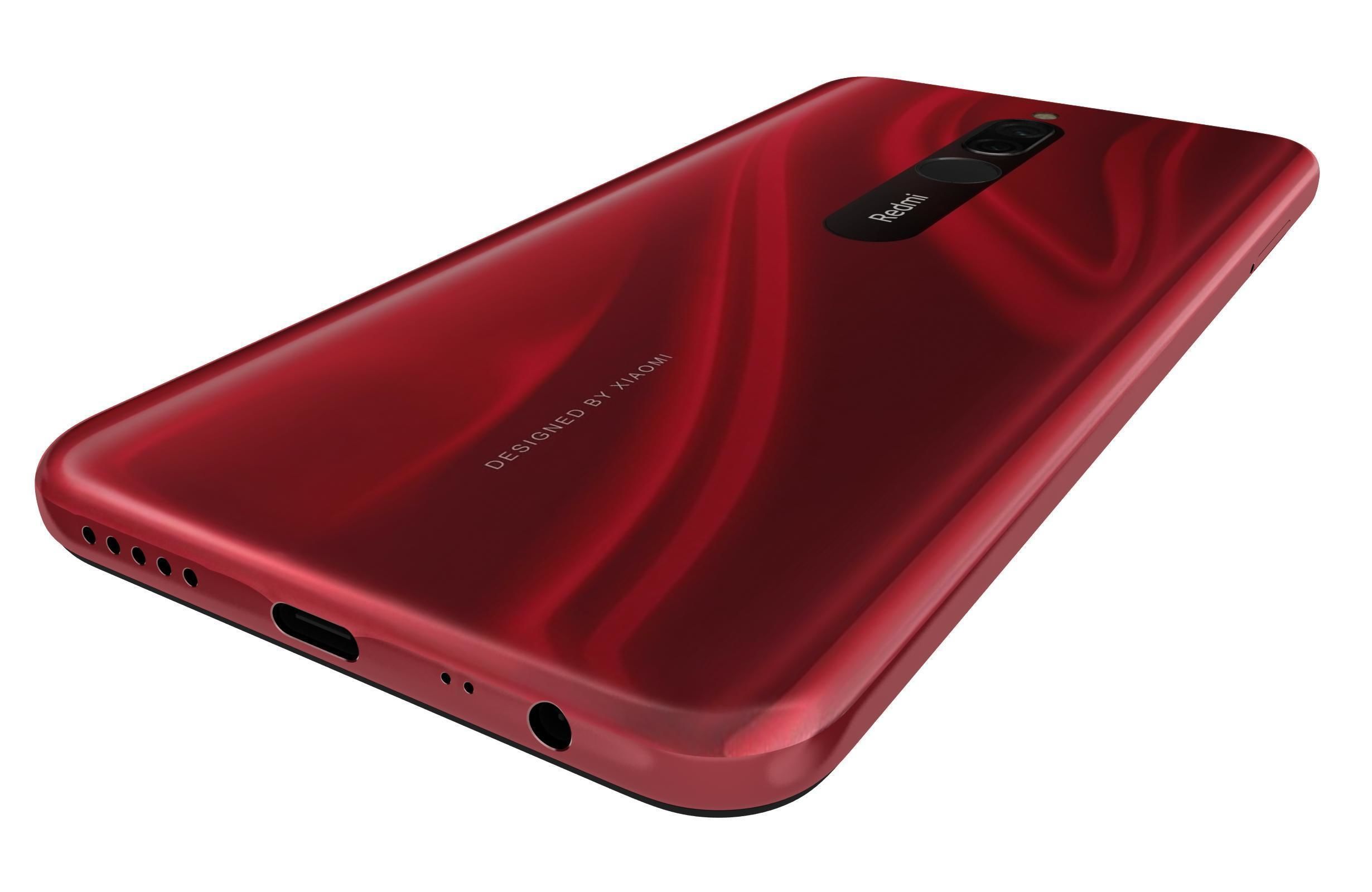 Xiaomi Redmi 8 Ruby Red 3D model_14