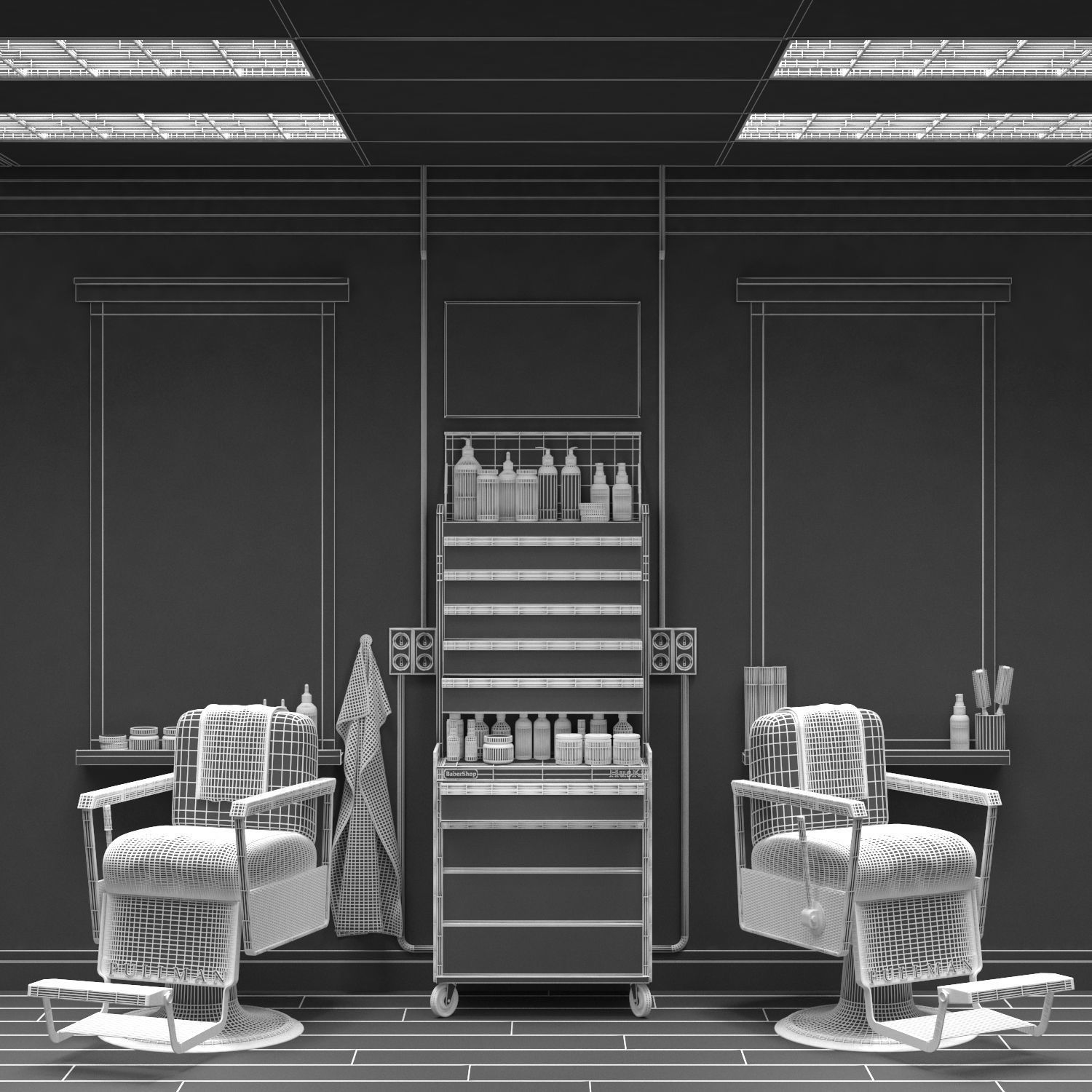 Baber shop 5 3D model_2