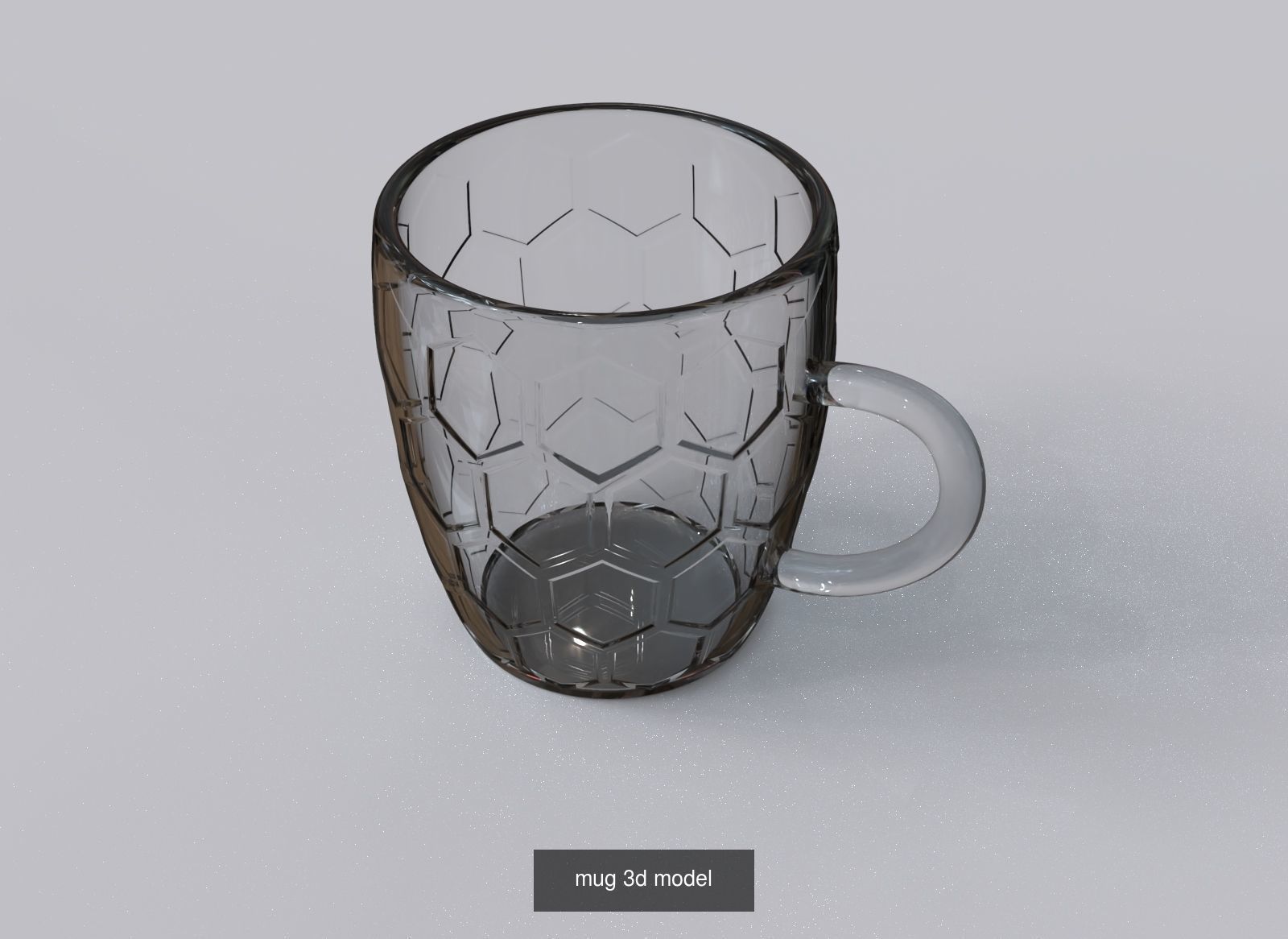 Kitchenware wooden tiki mug with face 3D Model Collection_3