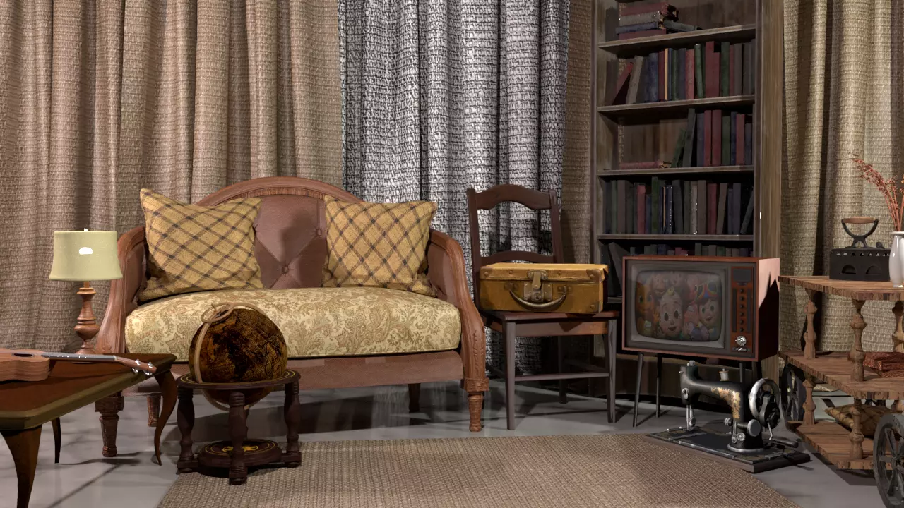 Vintage Chair Free low-poly 3D model