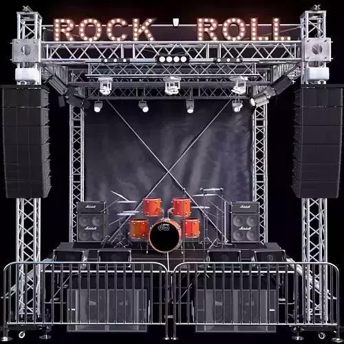 Mini Concert Stage 2 3D model