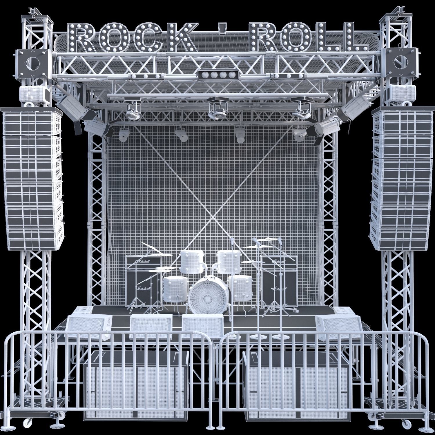 Mini Concert Stage 2 3D model_3