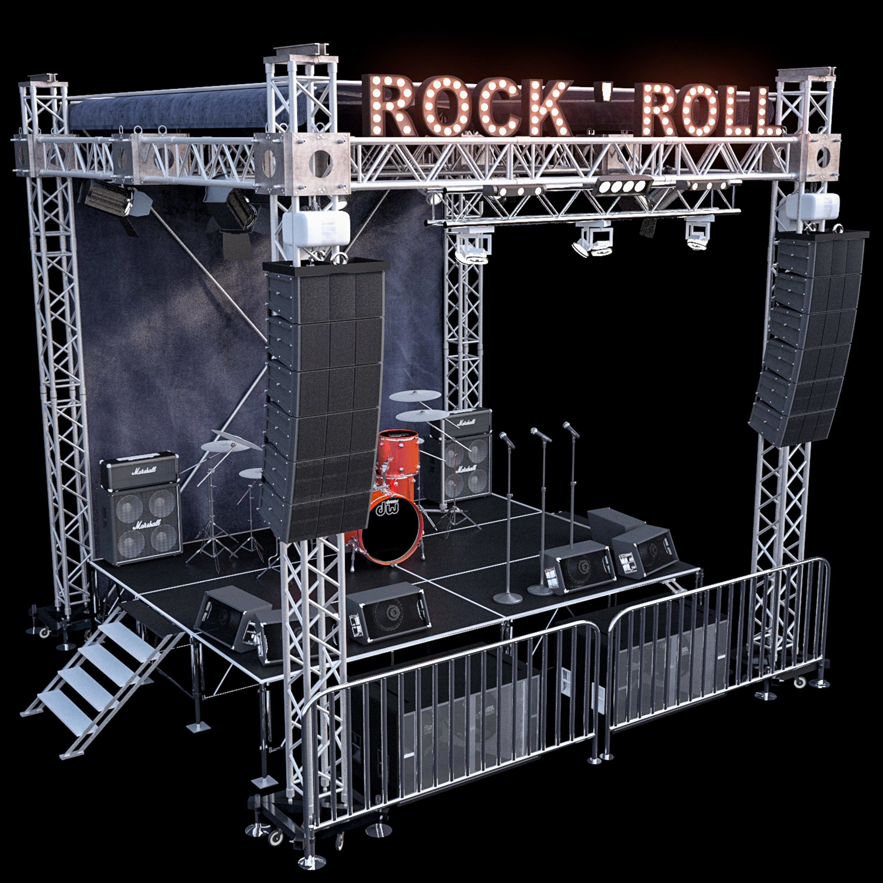 Mini Concert Stage 2 3D model_1