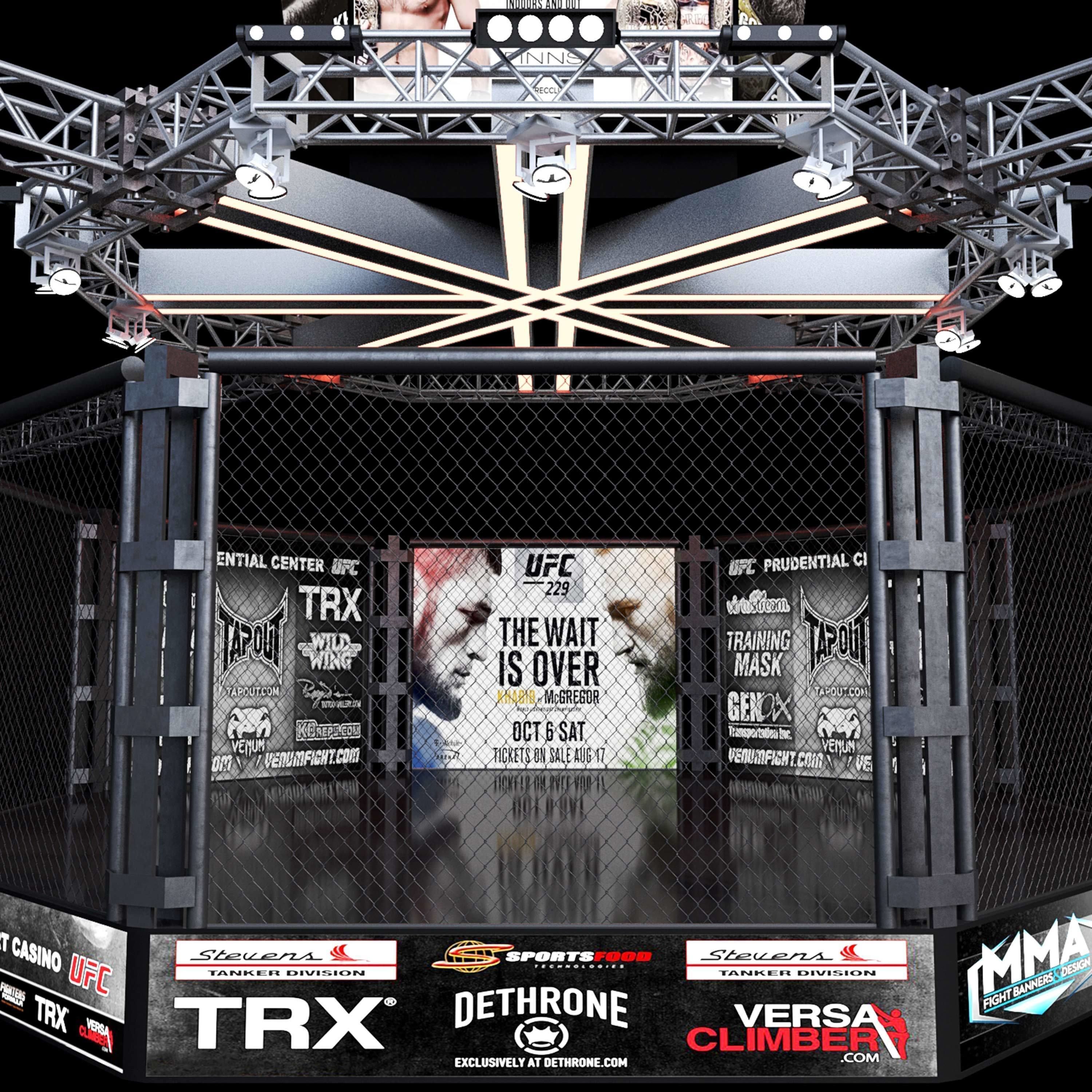 UFC Fighting Stage 3D model_1
