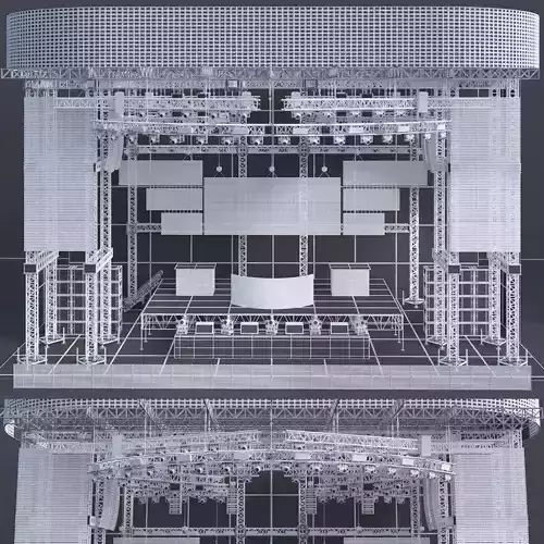 EDM Concert Stage 2 3D model