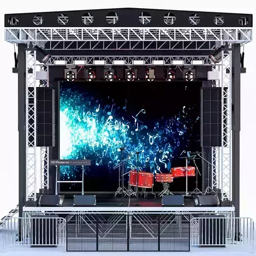 Mini Concert Stage 3 3D model