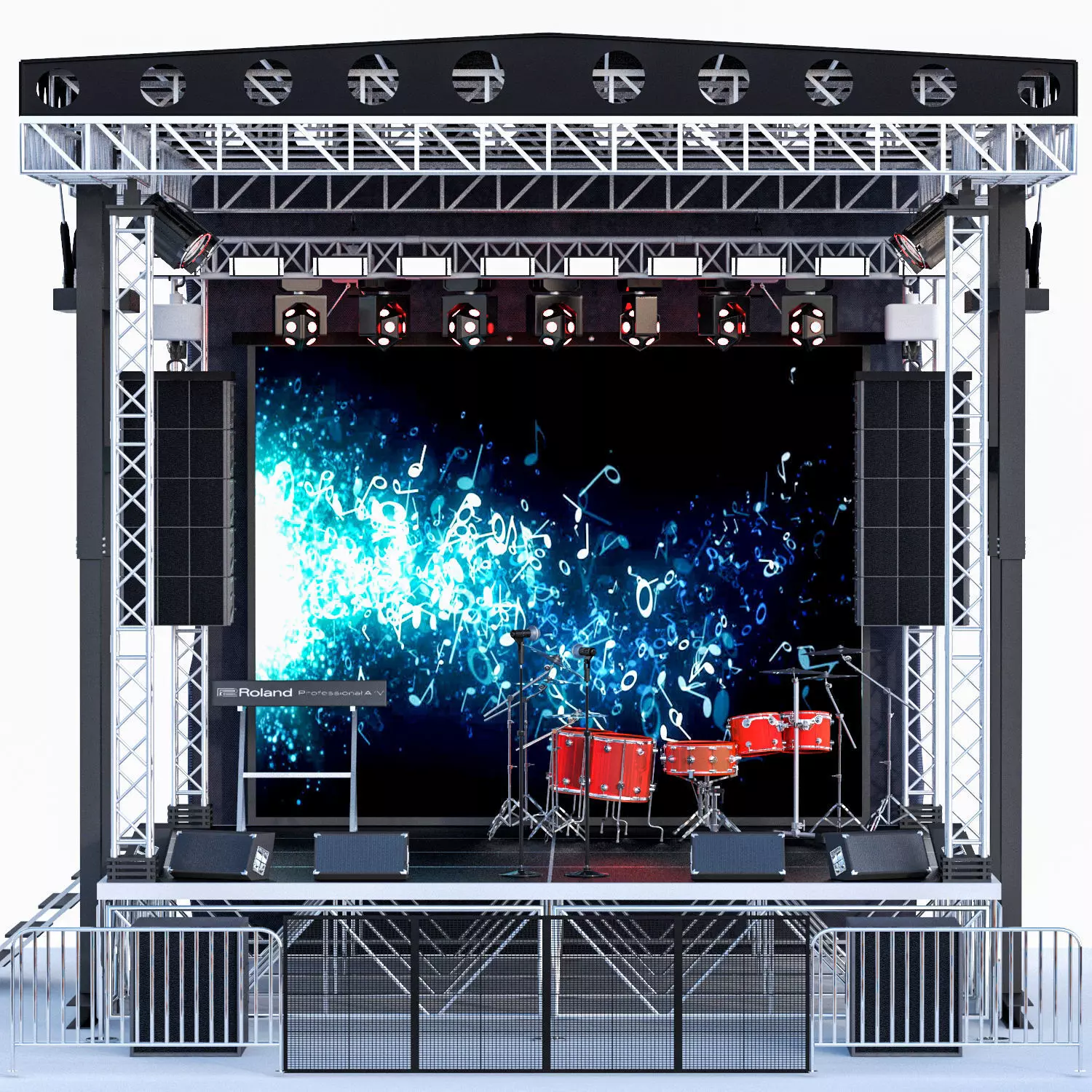 Mini Concert Stage 3 3D model_0