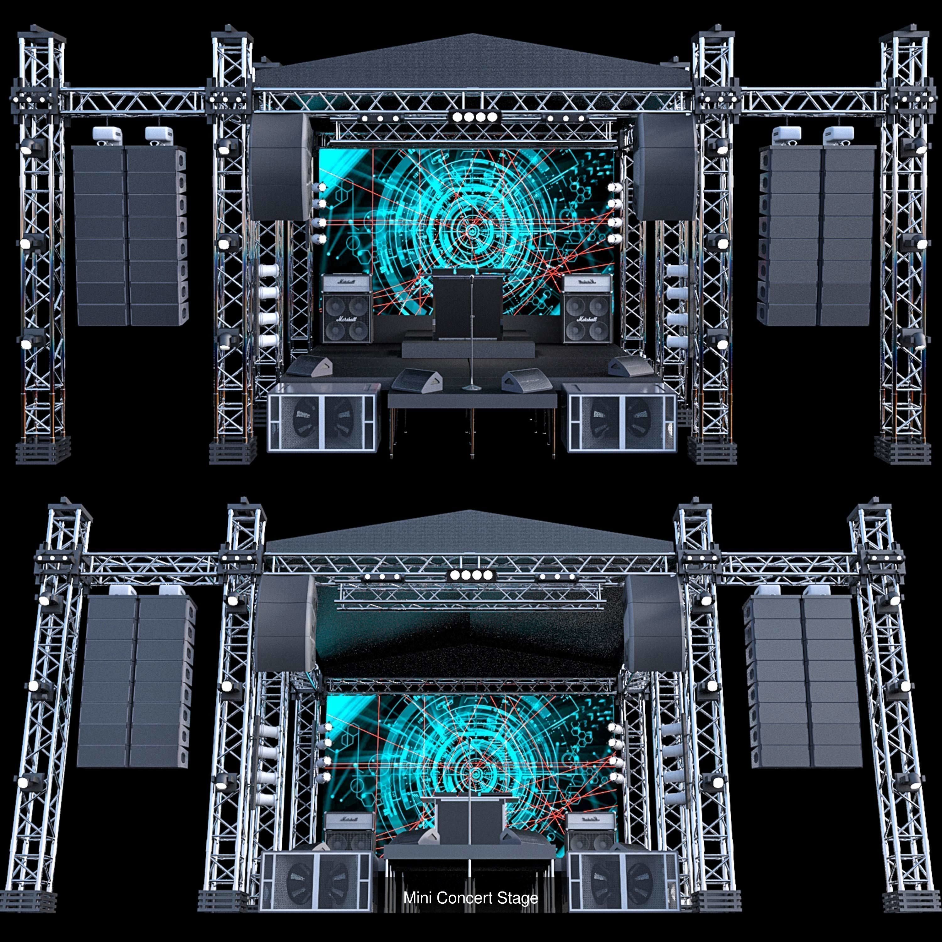 Concert Stage 3D Model Collection_1