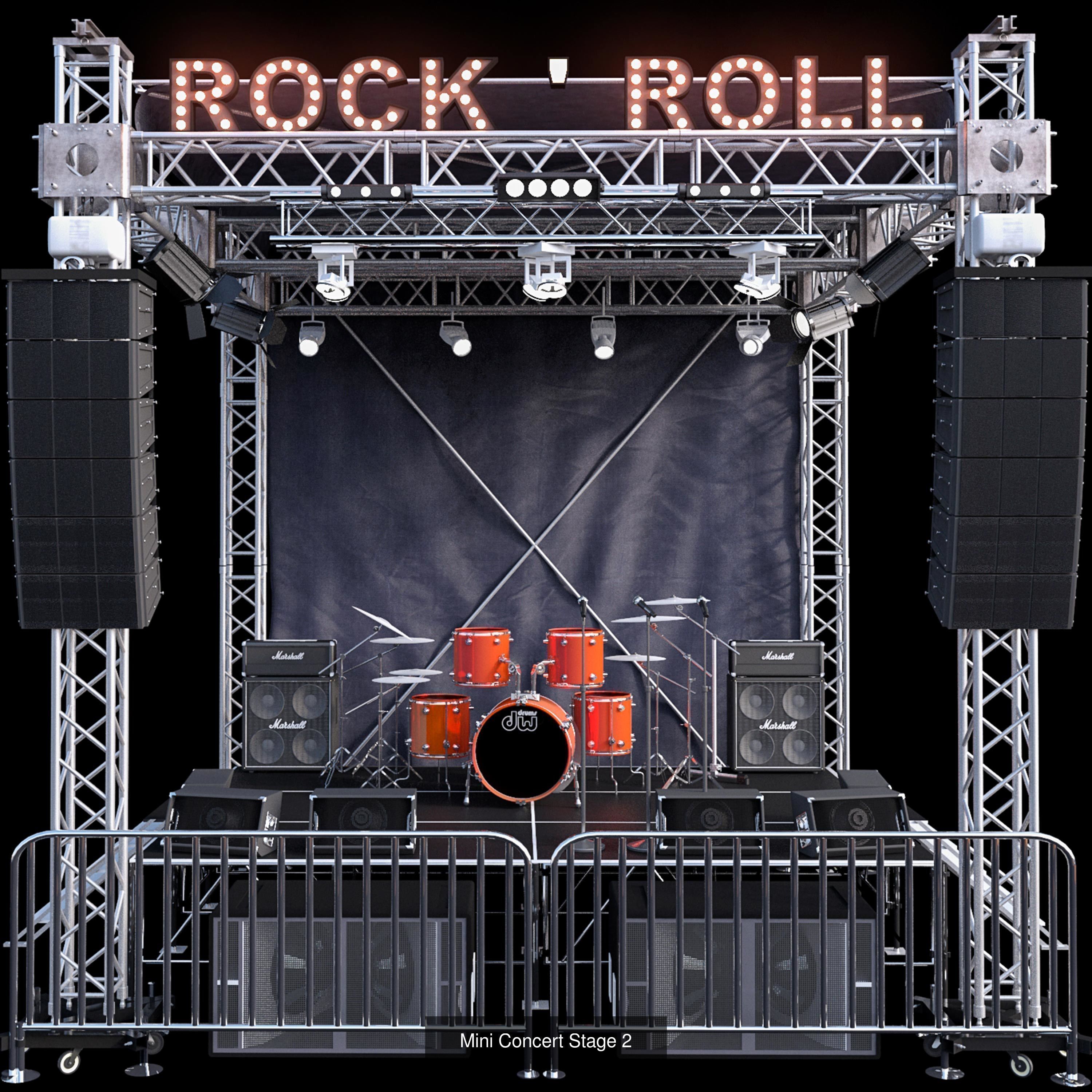 Concert Stage 3D Model Collection_2