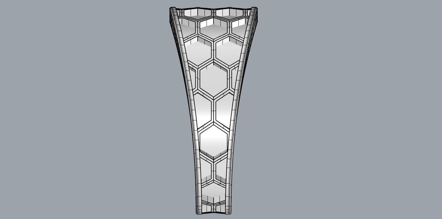 Honeycomb ring 3D print model_13