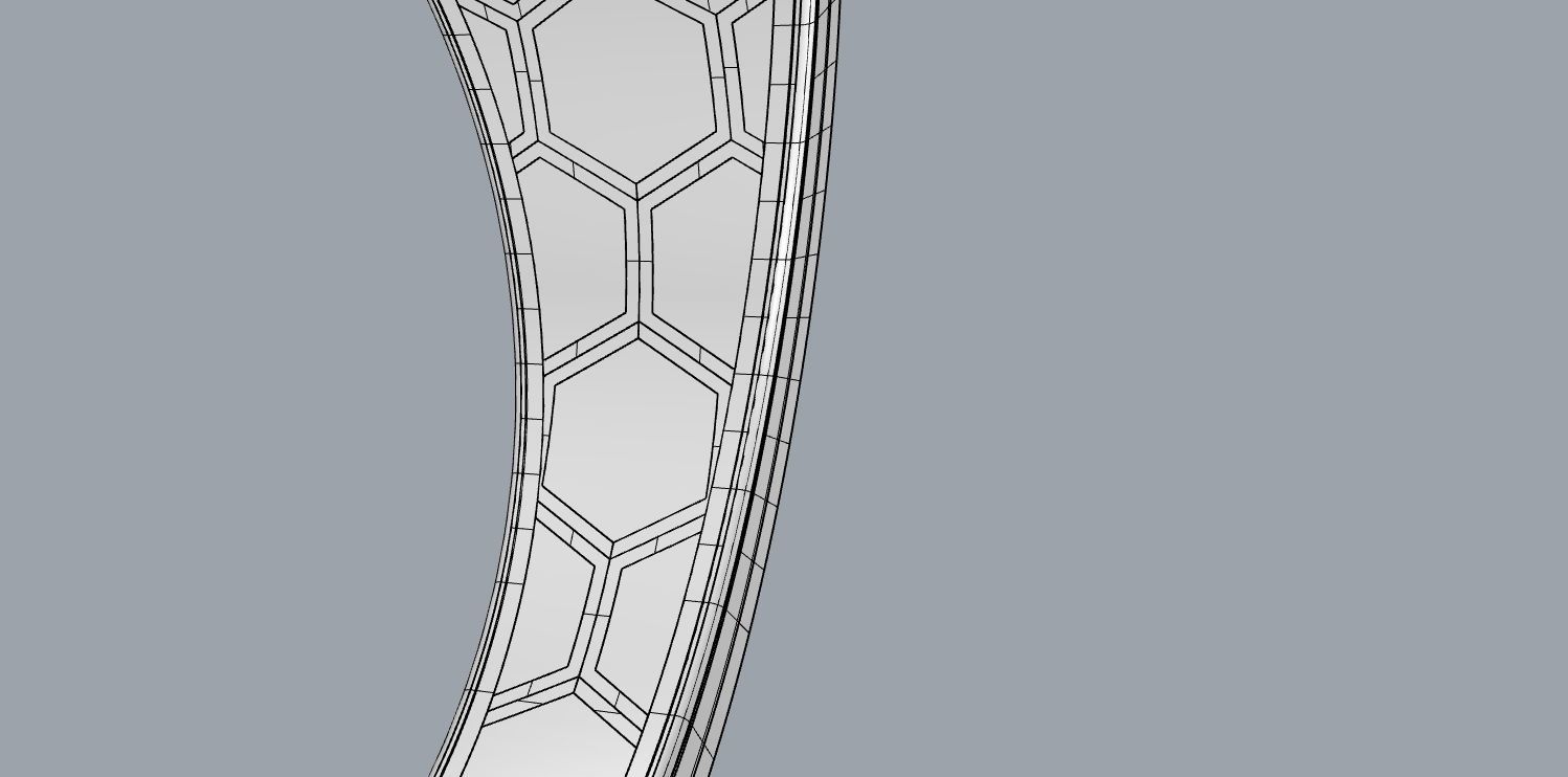 Honeycomb ring 3D print model_18