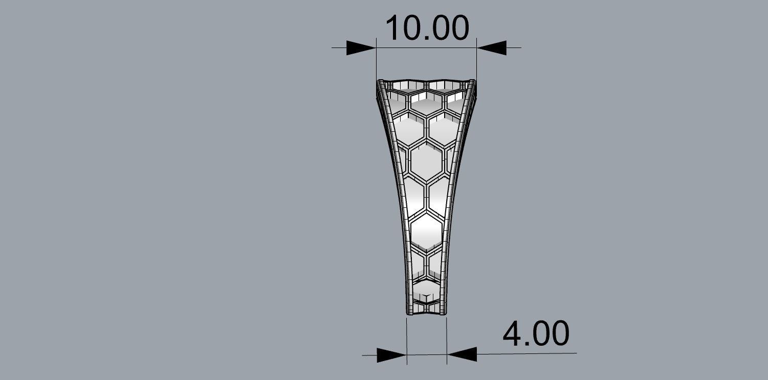 Honeycomb ring 3D print model_2