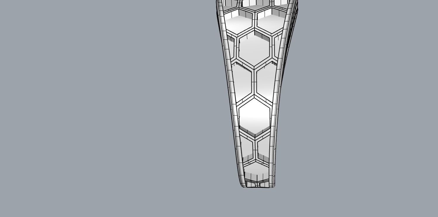 Honeycomb ring 3D print model_7