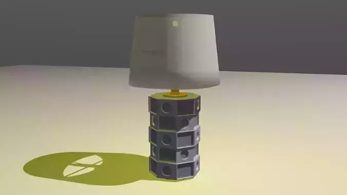 lamp table 3d model