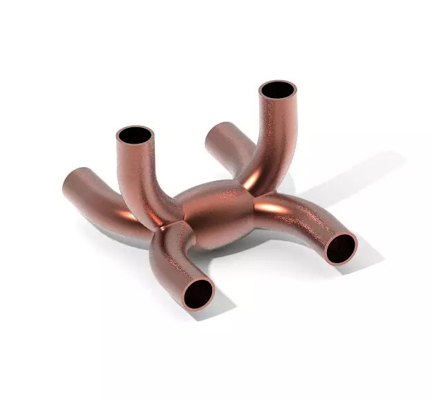 Innovative Copper U Fitting 3D print model_0