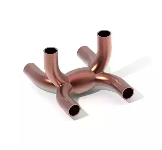 Innovative Copper U Fitting 3D print model Innovative Copper U Fitting 3D print model