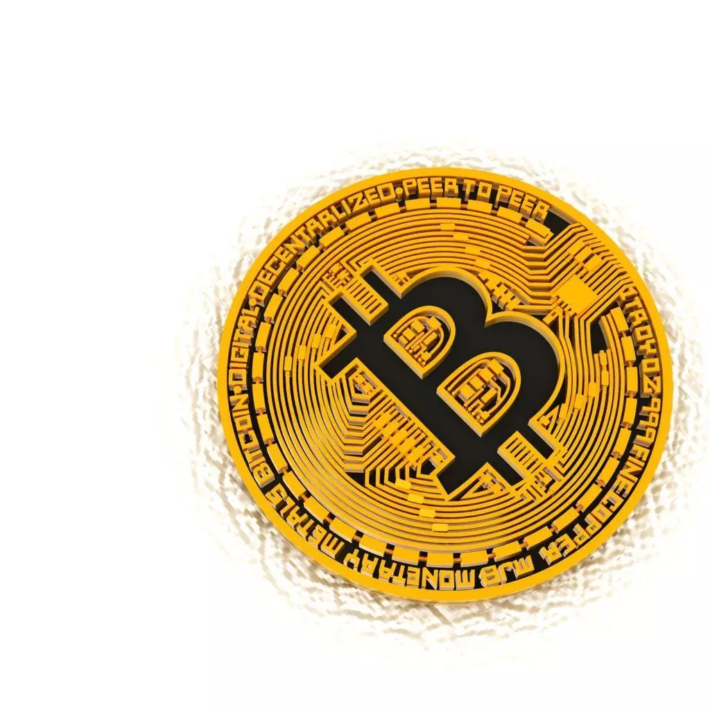 BIT COIN 23 MM 3D print model