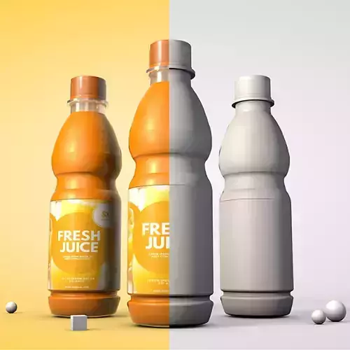 Juice Bottle 3D model
