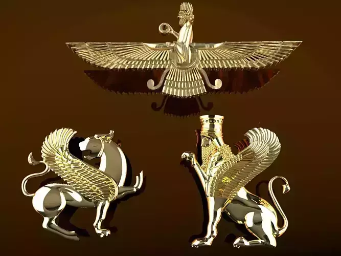 Achaemenid symbol 3D Model Collection