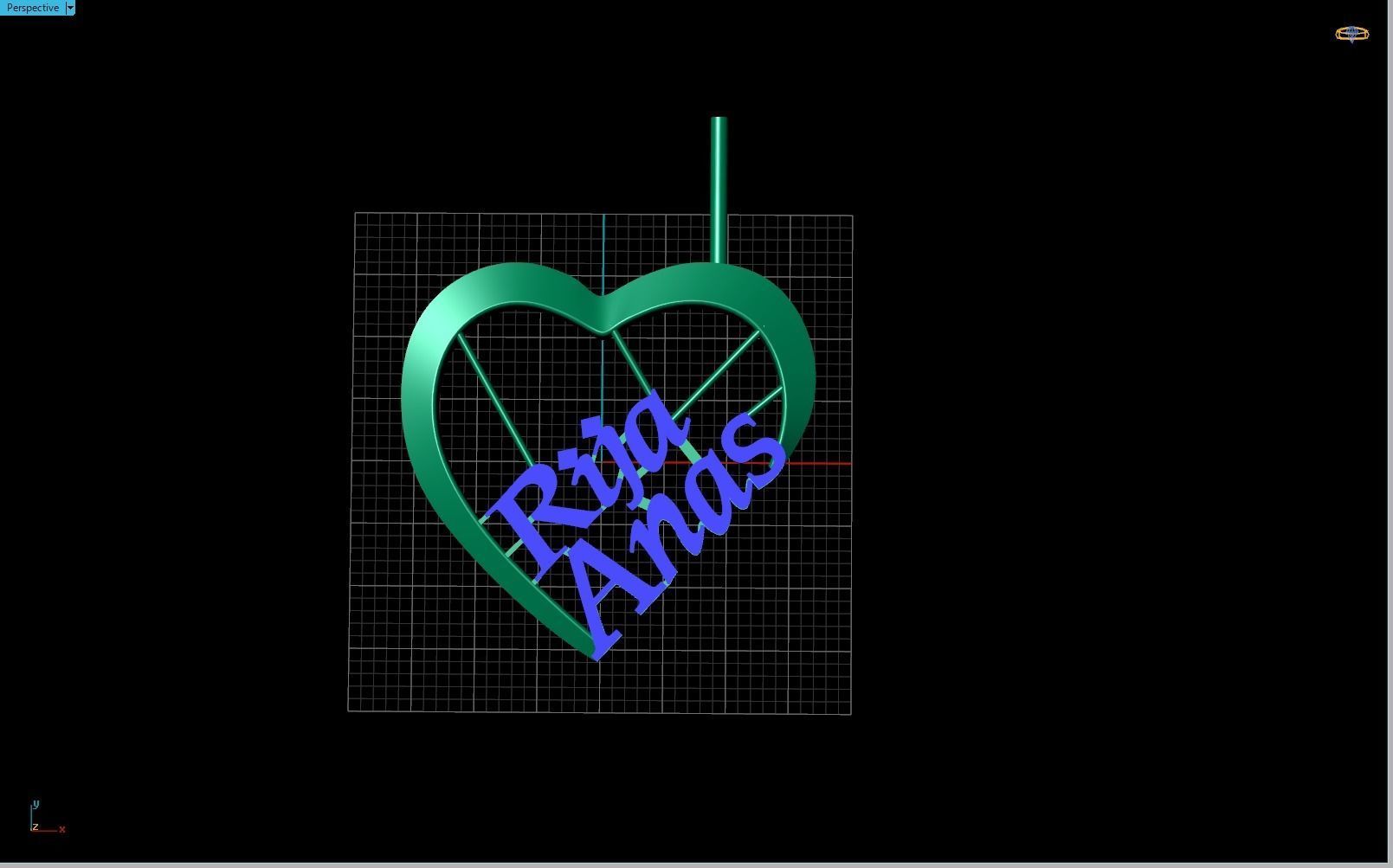 NECKLACES logo for rita anas 3D print model_2