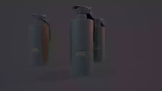 Smoke Grenade - Models and Textures Low-poly 3D model Low-poly 3D model