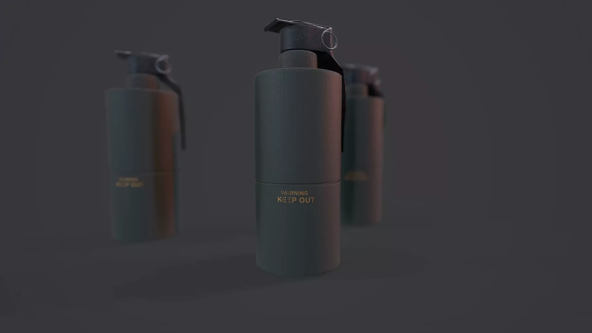 Smoke Grenade - Models and Textures Low-poly 3D model Low-poly 3D model_0