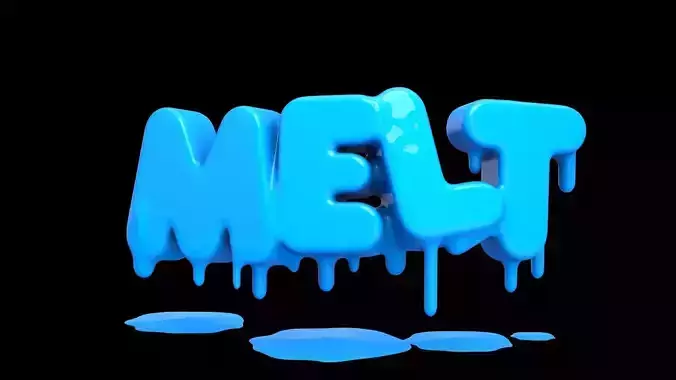3d Melting Title