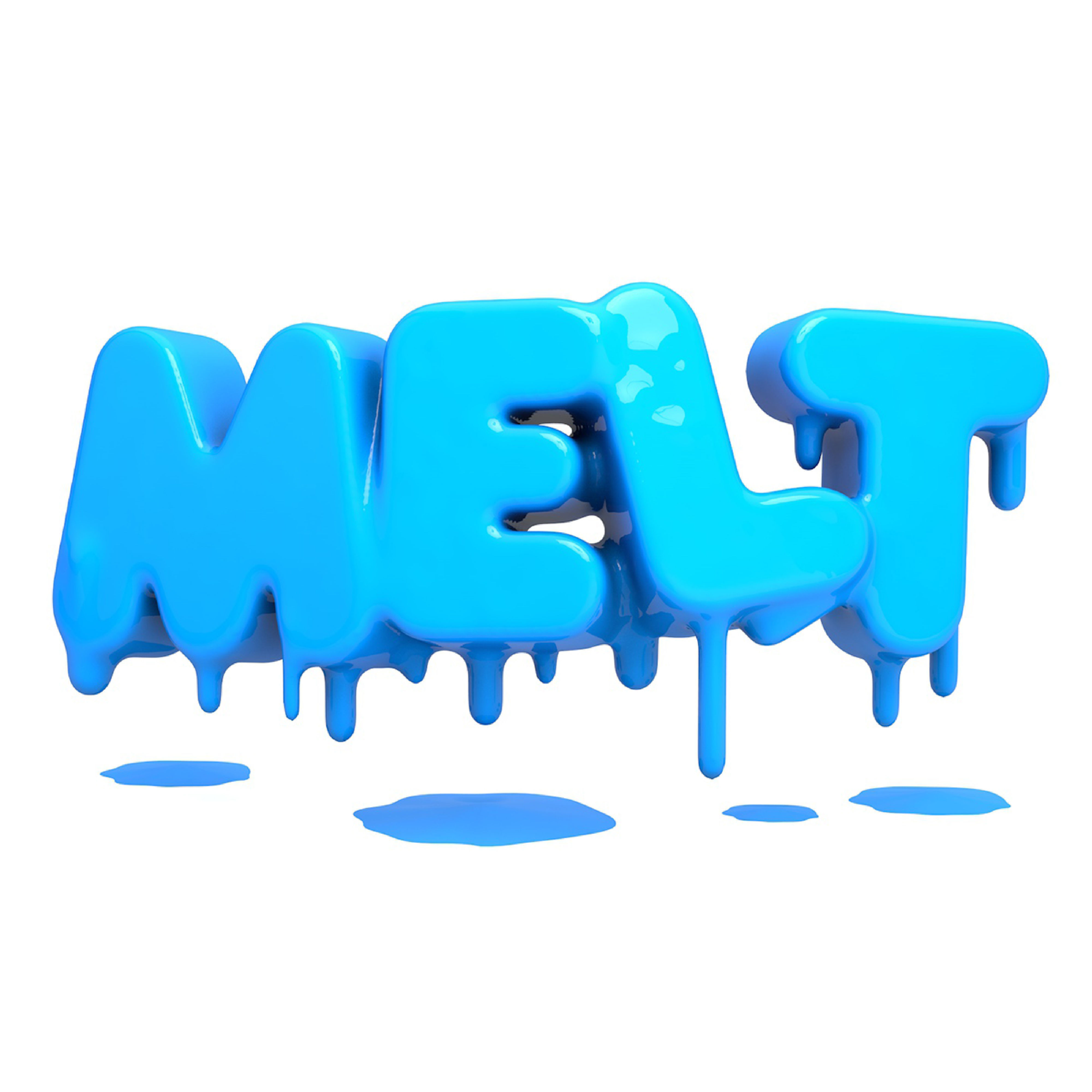 3d Melting Title 3D model_1