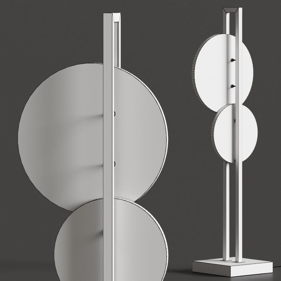 Patrizia Volpato Luna Nuova Floor Lamp 3D model_2