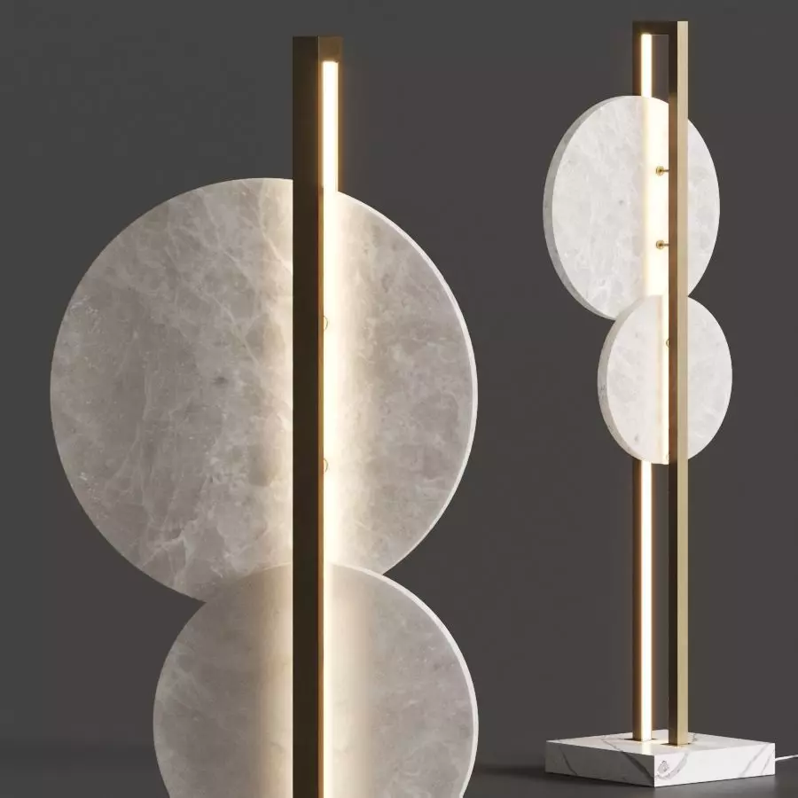 Patrizia Volpato Luna Nuova Floor Lamp 3D model_0