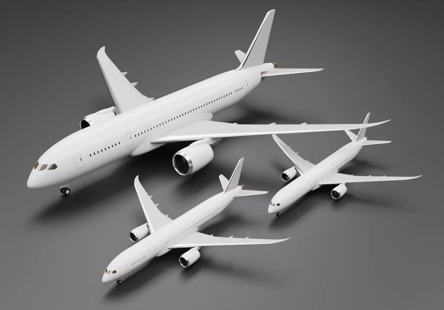 Boeing 787-8 787-9 787-10 Dreamliner Pack 3D model_0