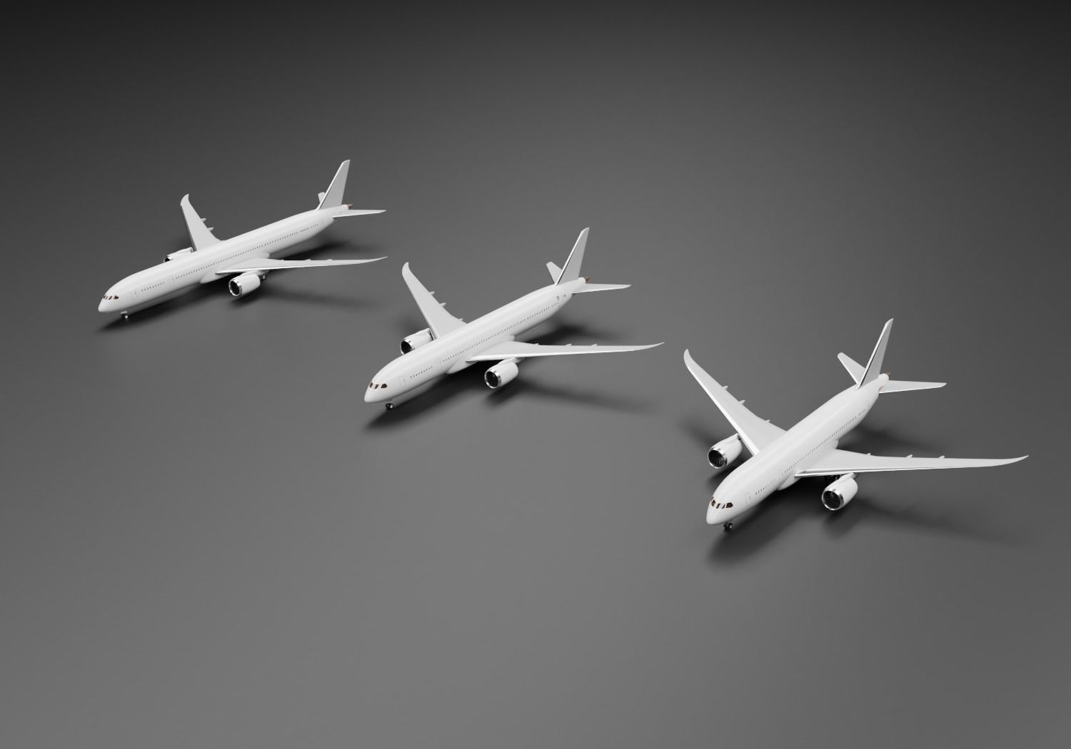 Boeing 787-8 787-9 787-10 Dreamliner Pack 3D model_1