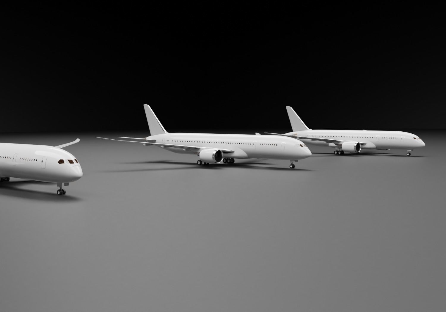 Boeing 787-8 787-9 787-10 Dreamliner Pack 3D model_2