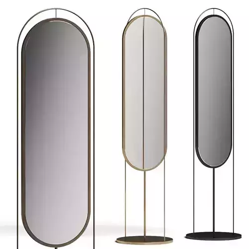 West Elm Tall Oval Floor Mirror