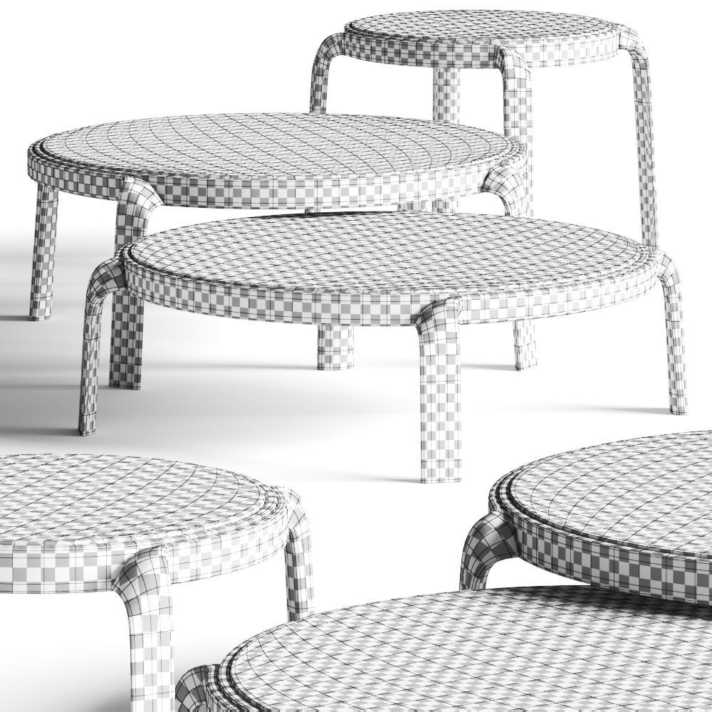 Cts Salotti Tape Coffee Tables 3D model_3