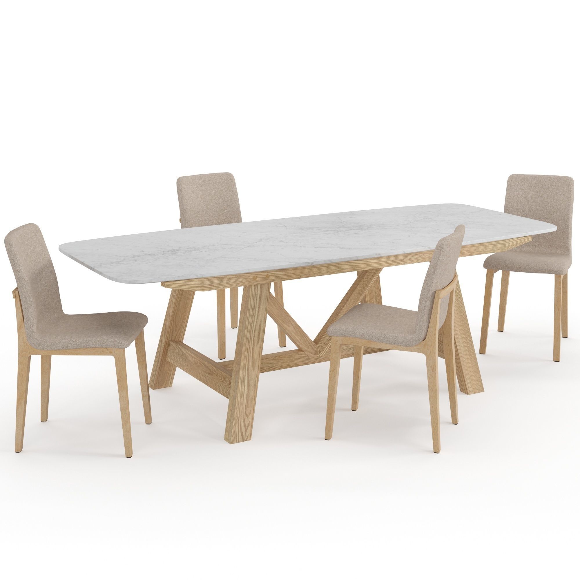 Chair Table Atitud Buondi 3D model_1