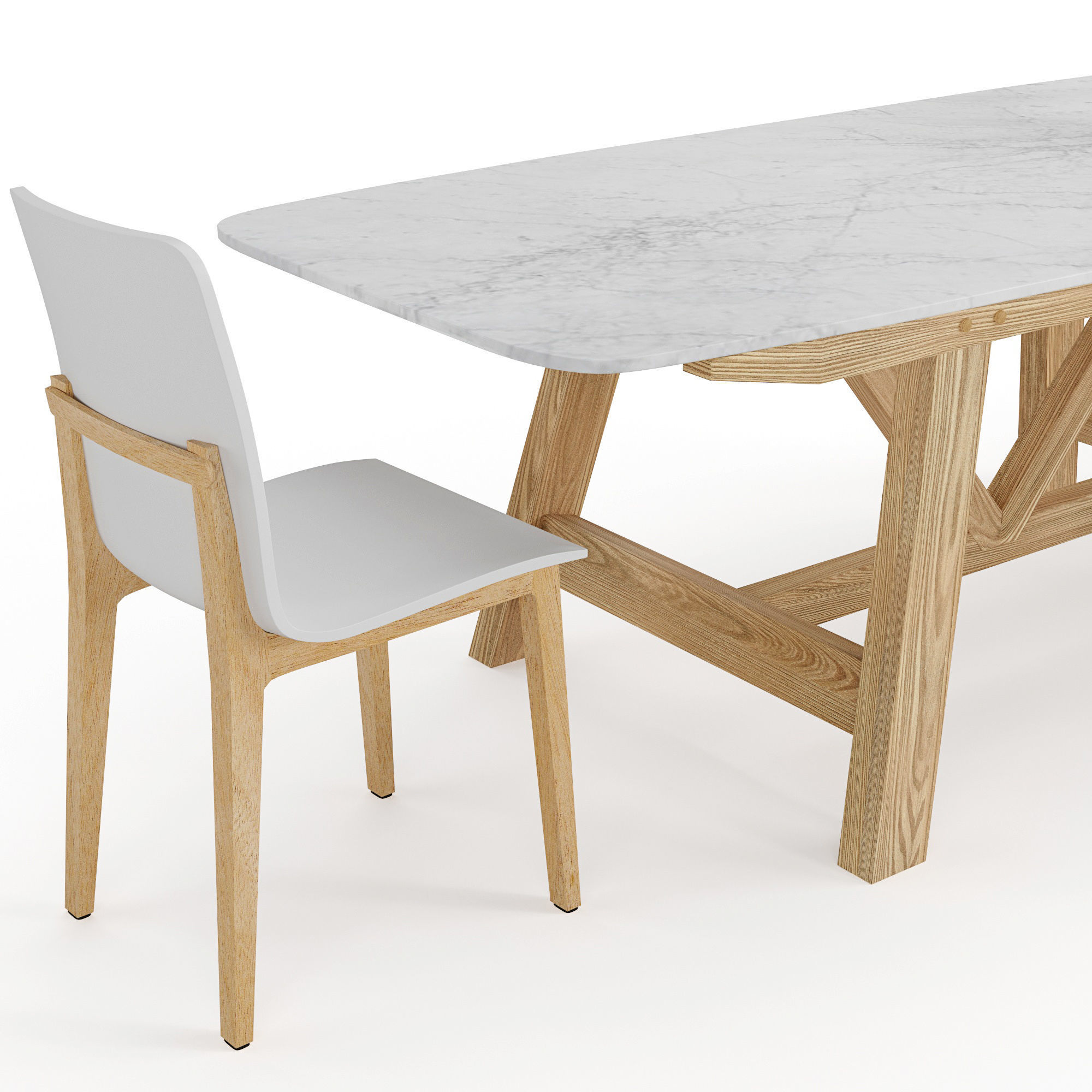 Chair Table Atitud Buondi 3D model_2