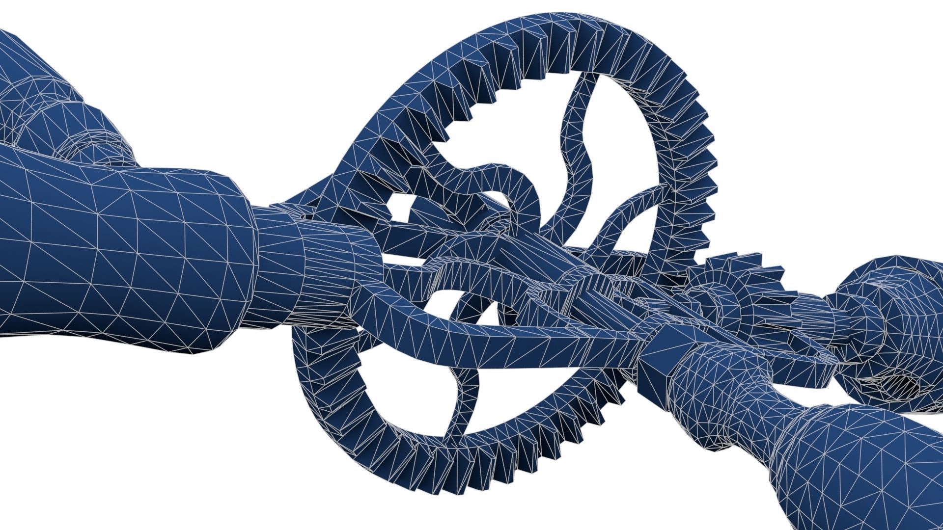 Old Hand Drill Low-poly 3D model_29