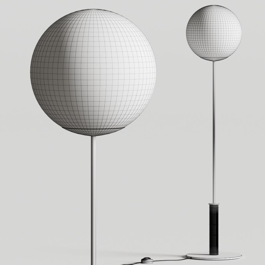 Harris and Harris Kyoto Floor Lamp 3D model_3
