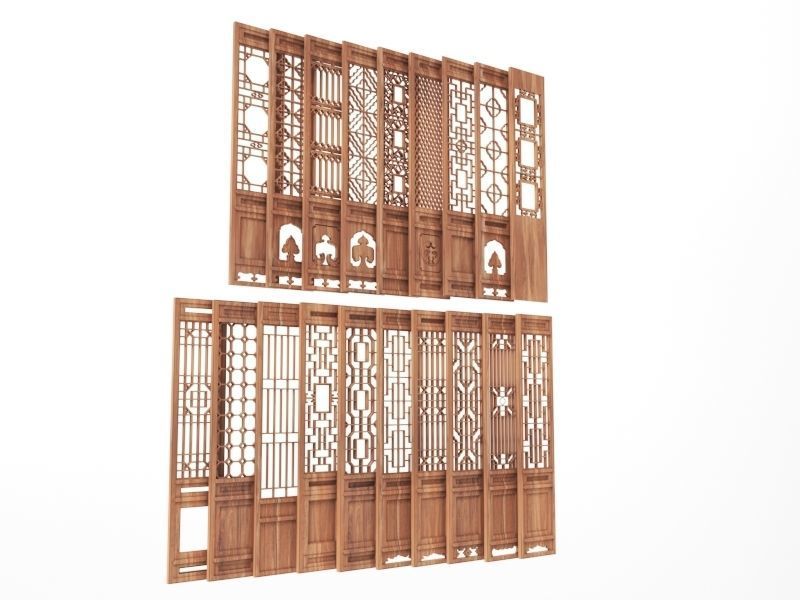 Wood Panel 3D model_3