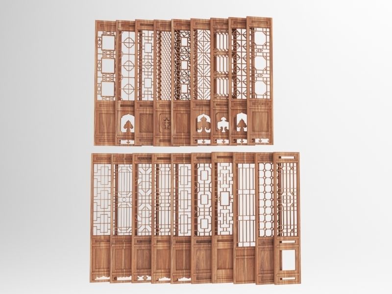 Wood Panel 3D model_1