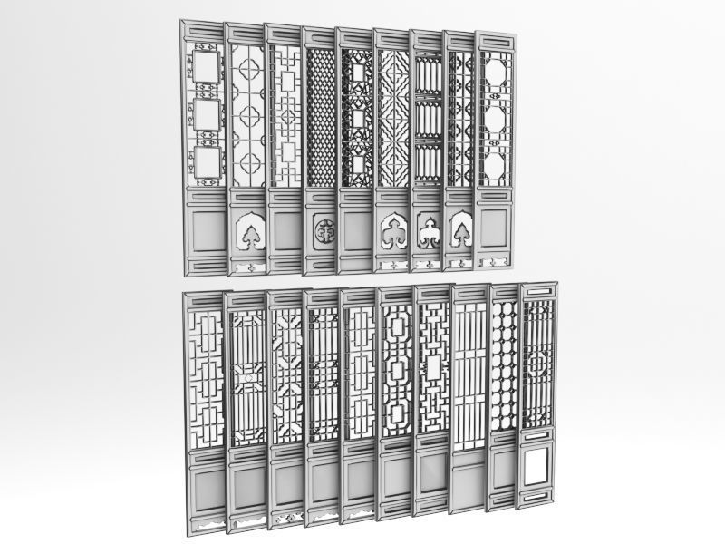 Wood Panel 3D model_6