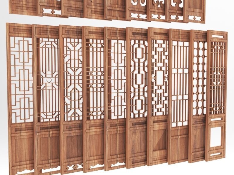 Wood Panel 3D model_5