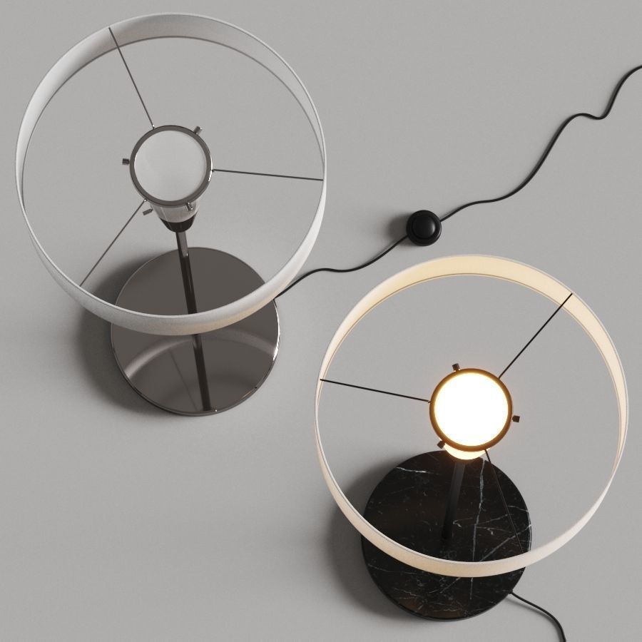 CB2 Exclusive Exposior Marble Floor Lamp 3D model_1