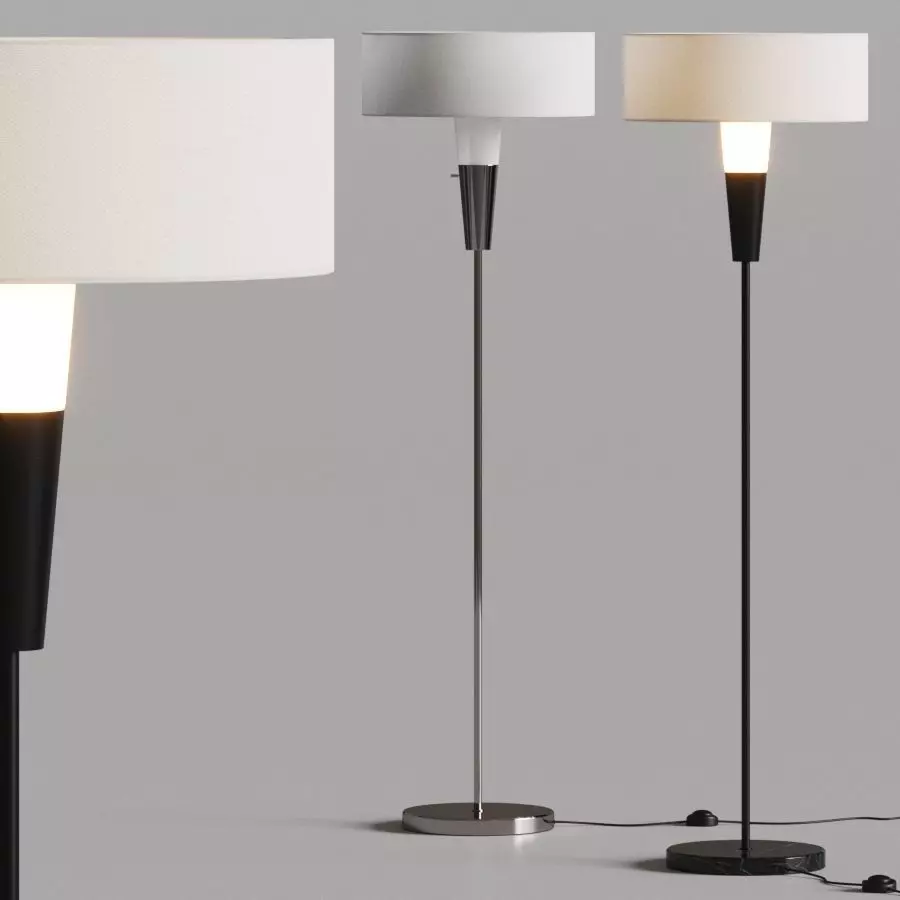 CB2 Exclusive Exposior Marble Floor Lamp 3D model_0