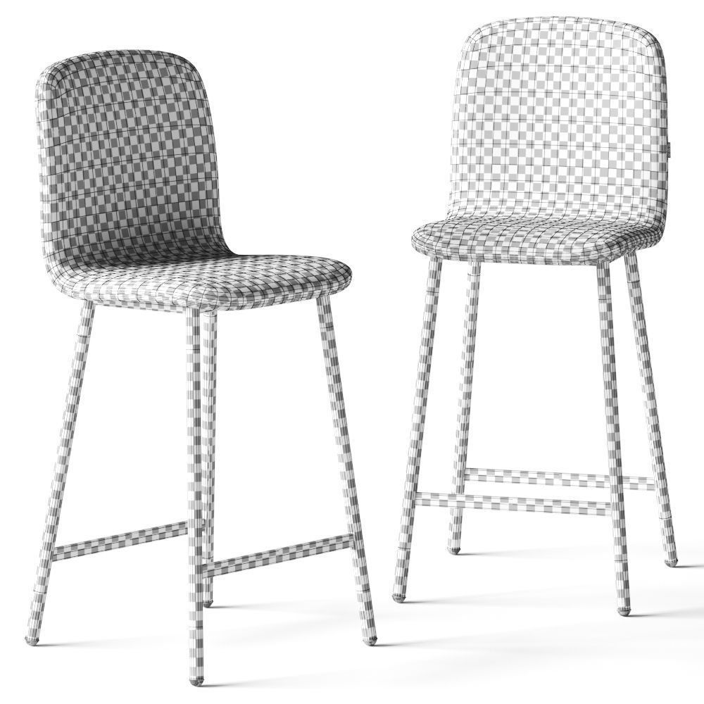 Mobliberica Pepper Bar Stools 3D model_1