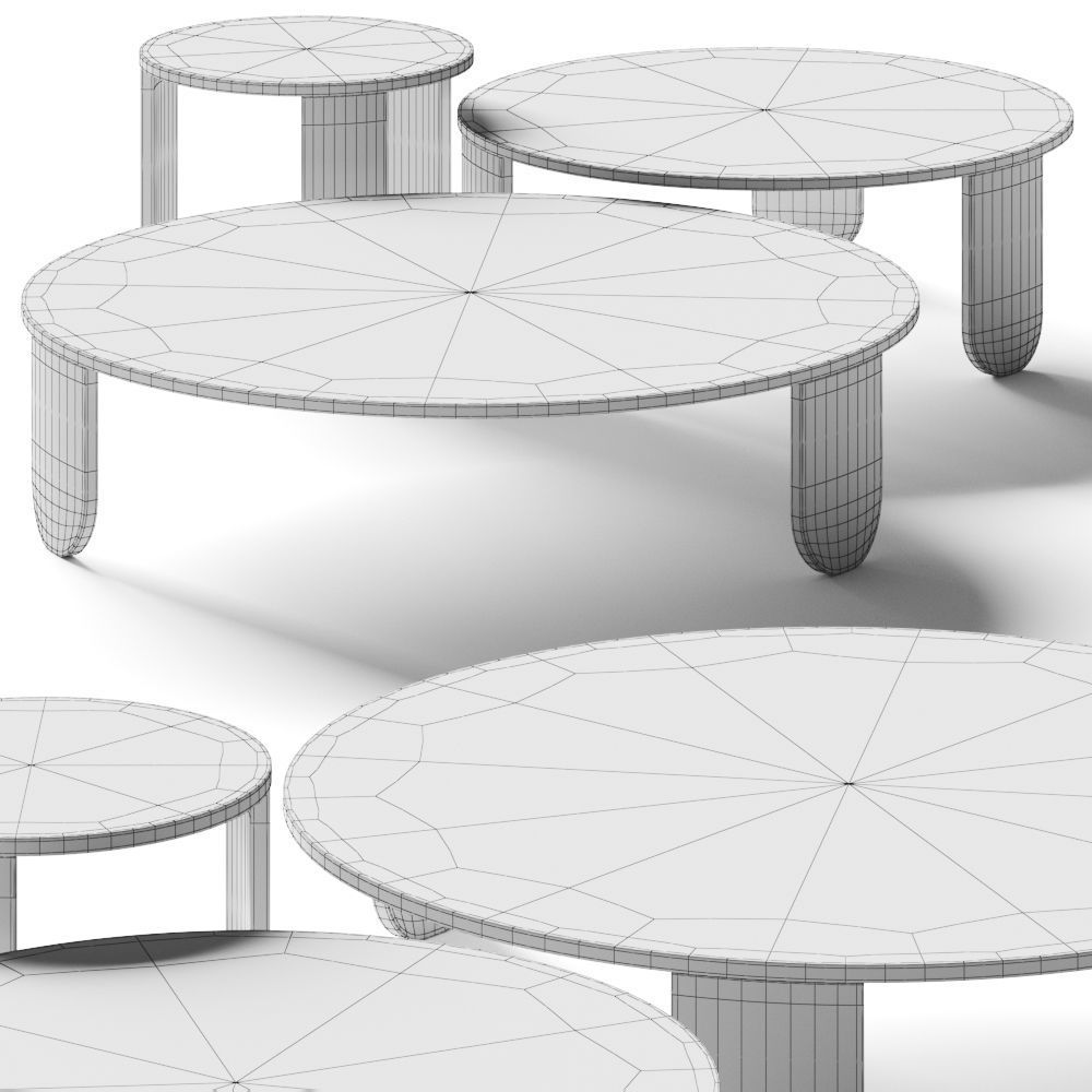 Gallotti and Radice Clemo Coffee Tables 3D model_1